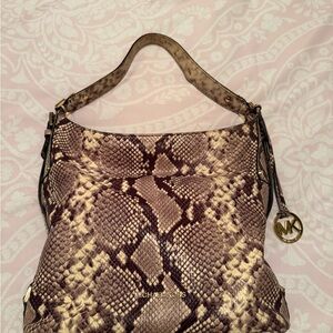 Michael Kors Snakeskin Hobo